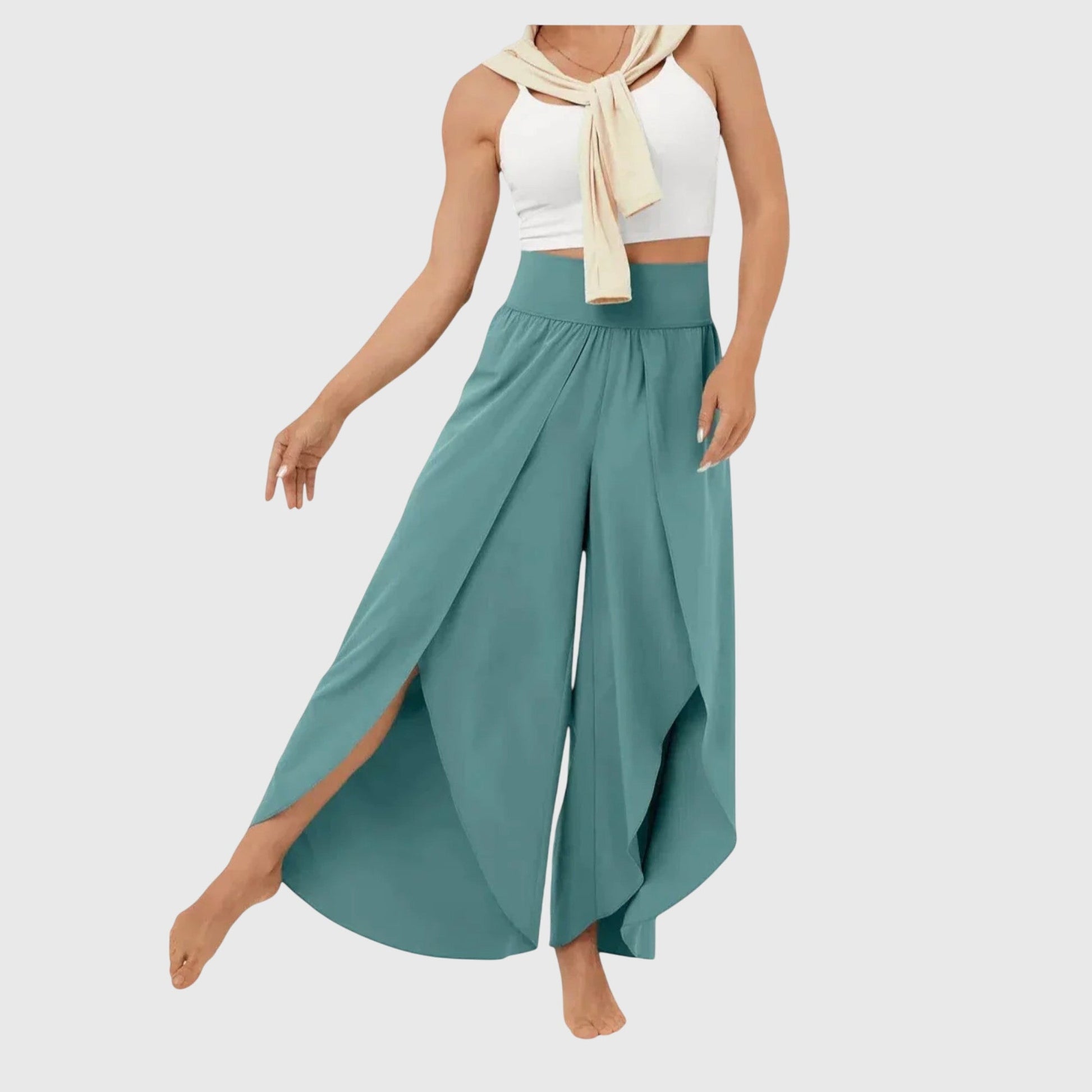 Pantaloni estivi da donna a gamba larga - Comodi e leggeri