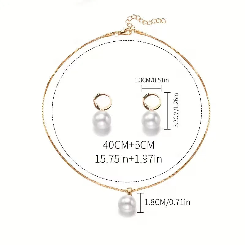 Parure collana perle e orecchini - Femminile e raffinata