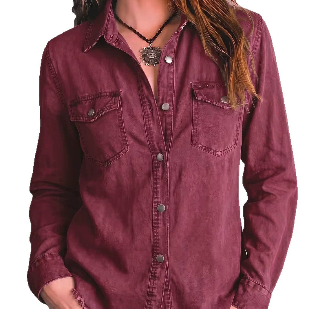 Camicia western donna con frange - Retro e originale