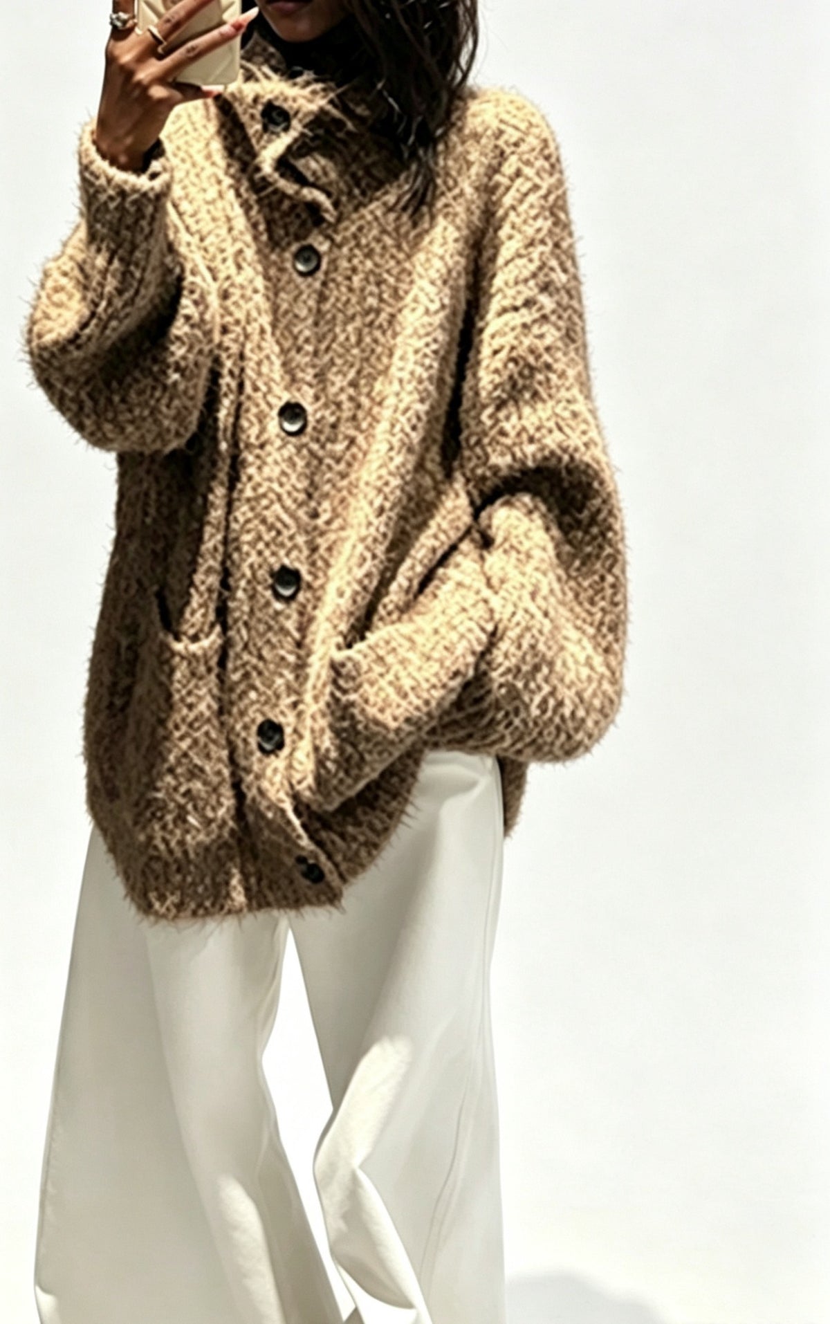 Cardigan donna autunno inverno - Caldo e morbido