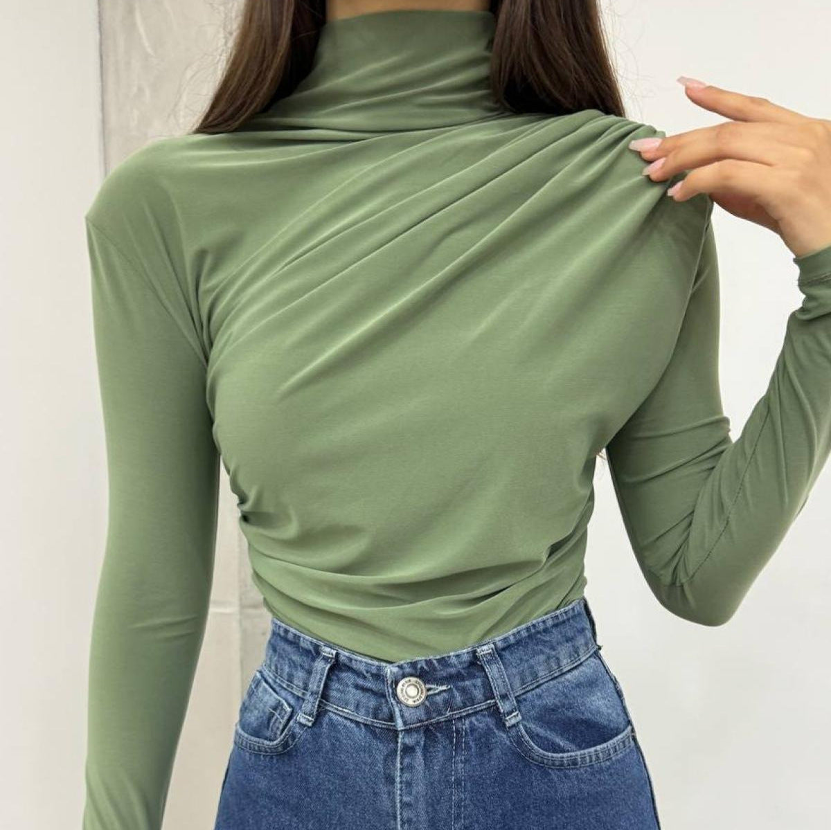 Top basique à manches longues pour femme - Simple et doux