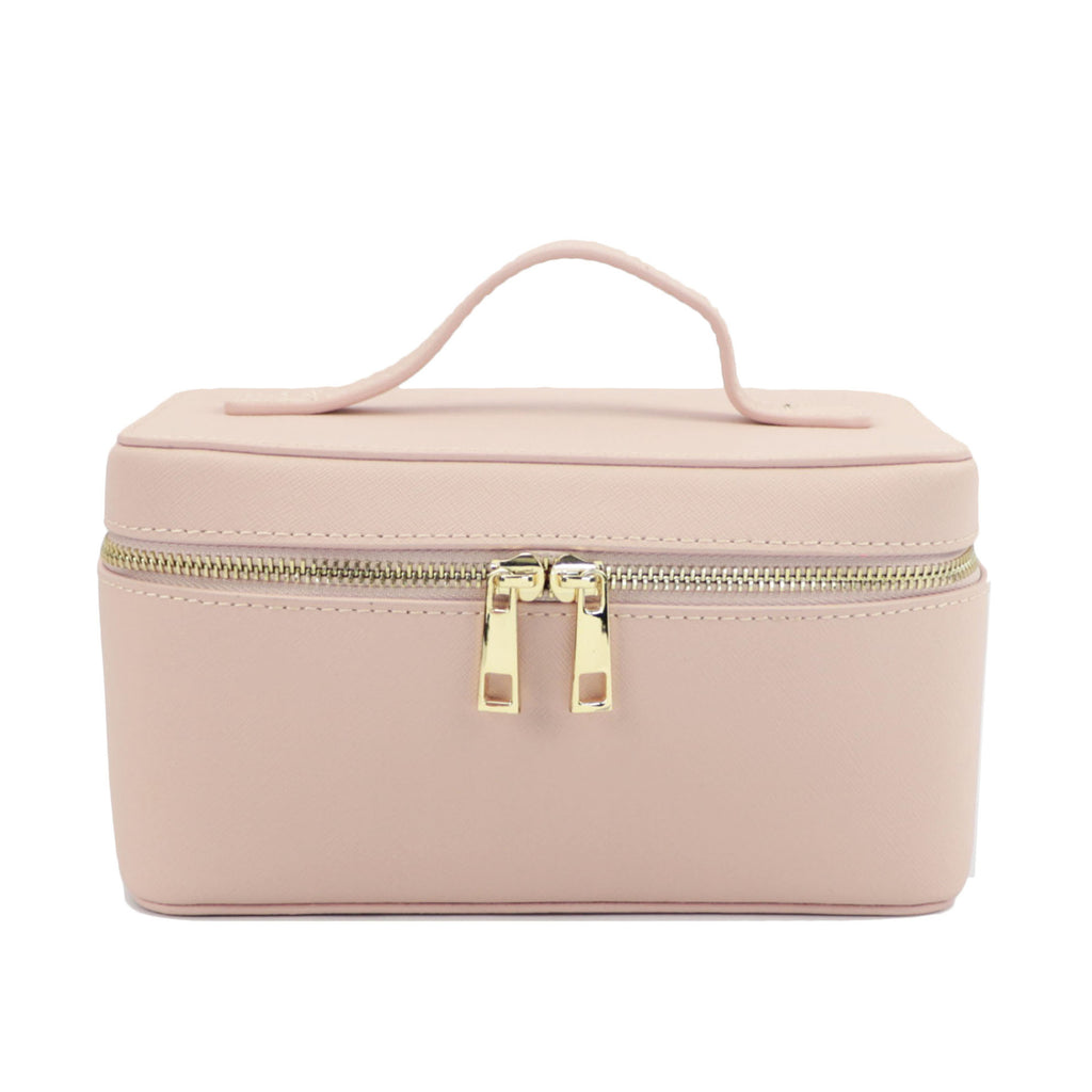Borsa da toilette da viaggio in crosta di pelle – Borsa da toilette portatile in vera pelle