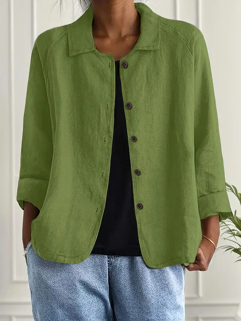 Blusa Casual Donna – Giacca Leggera Per Sovrapposizione Quotidiana
