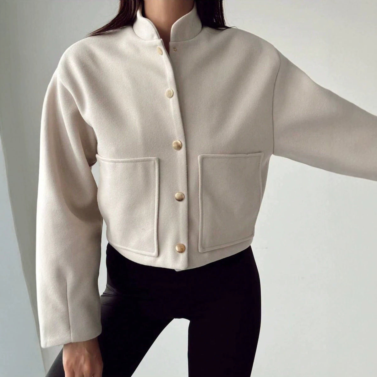 Veste-chemise ample pour femme à boutons - Simple et décontractée
