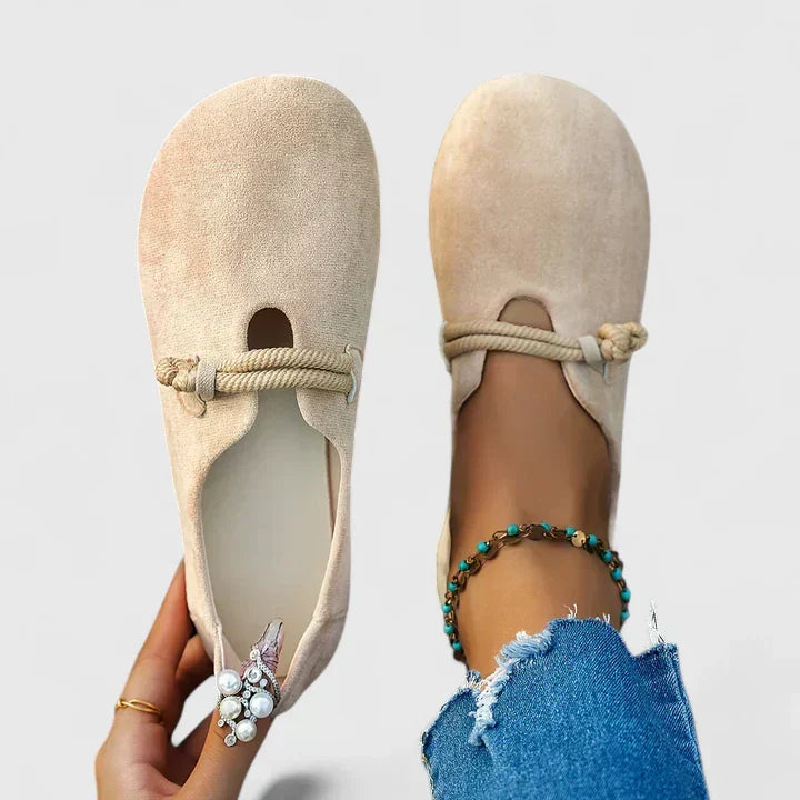 Women's boho ballerinas – Comfortable and elegant with rope detail
