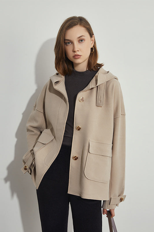 Surchemise imperméable pour femme avec boutons - Pratique et décontractée