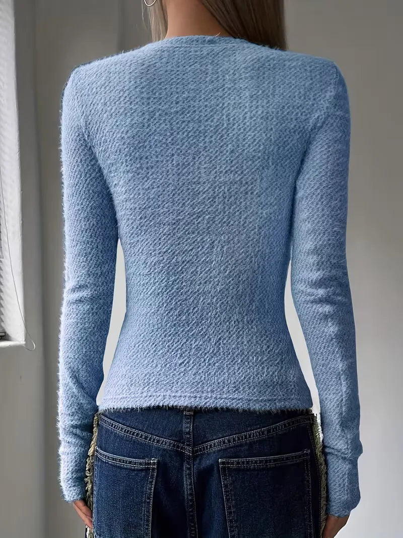 Women's long-sleeve top - Simple and versatile