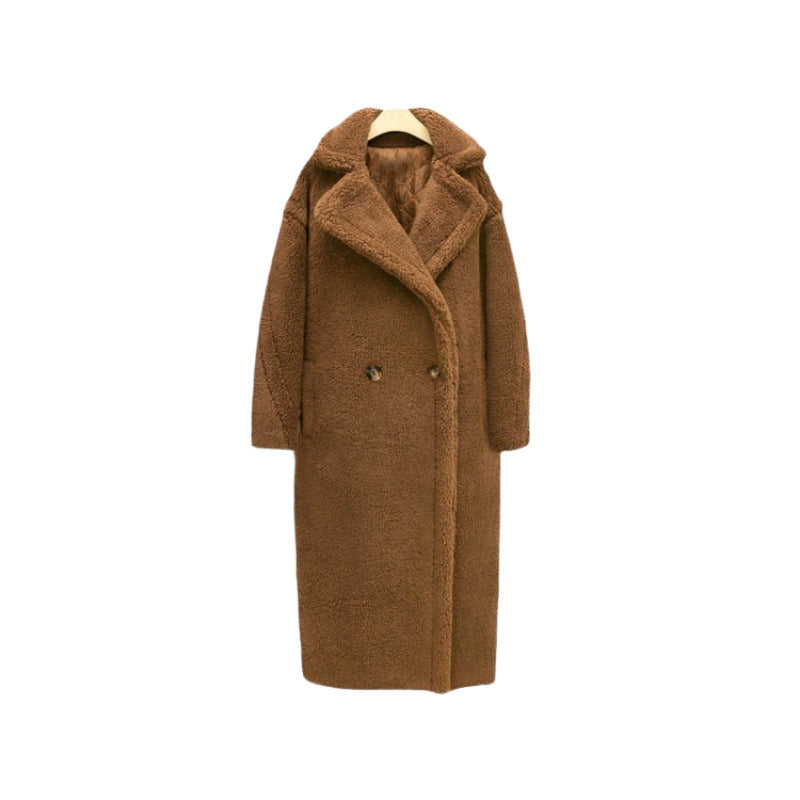 Cappotto lungo in pelliccia sintetica di alta qualità per donna - elegante e morbido cappotto invernale