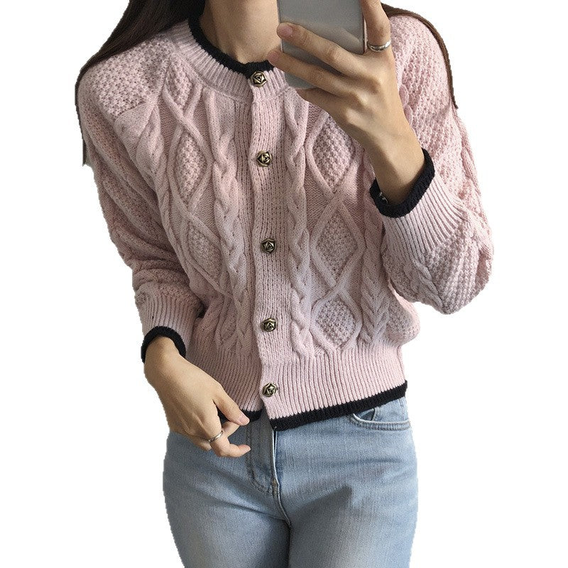 Cardigan donna colorblock con bottoni - Morbido e trendy
