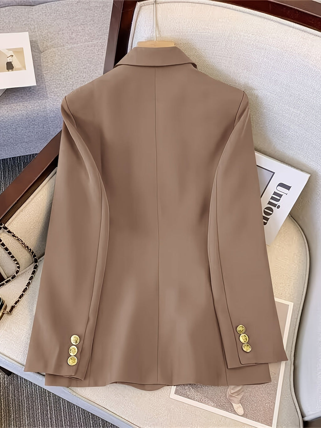 Blazer elegante e sottile da donna con bottoni dorati | Ideale per tutte le stagioni