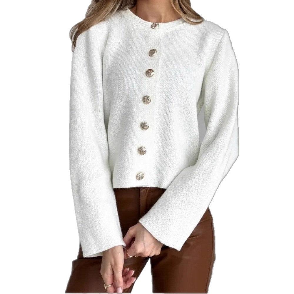 Cardigan femme en maille boutonné - Minimaliste et polyvalent