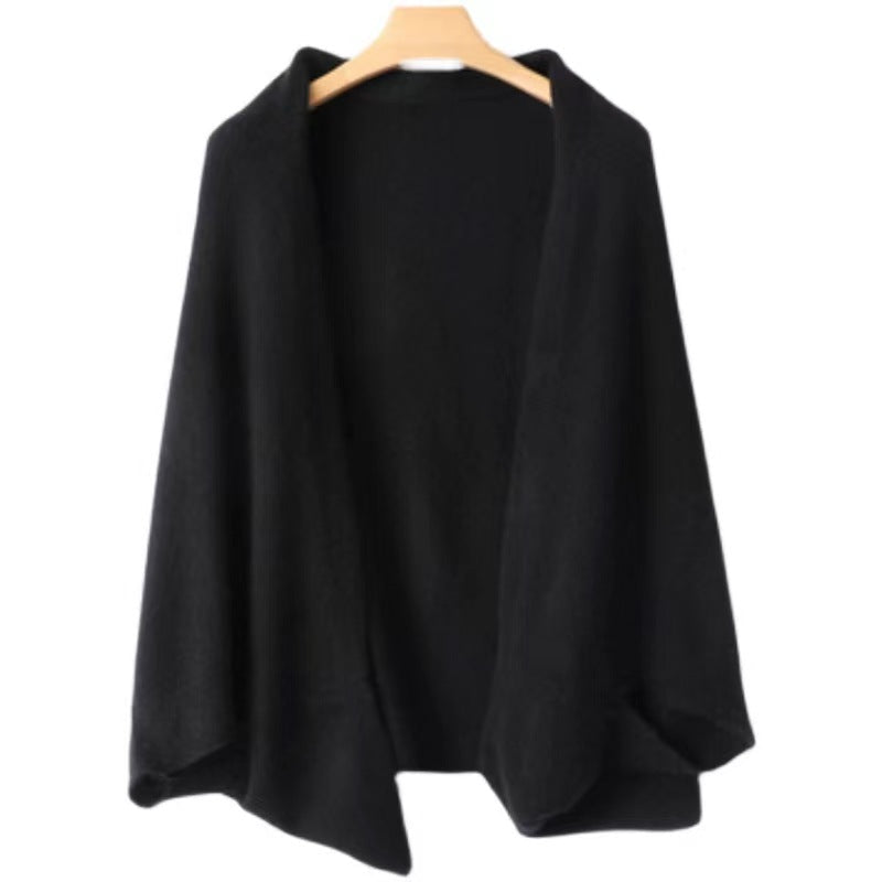 Elegante scialle da donna in maglia – Caldo, morbido e alla moda.