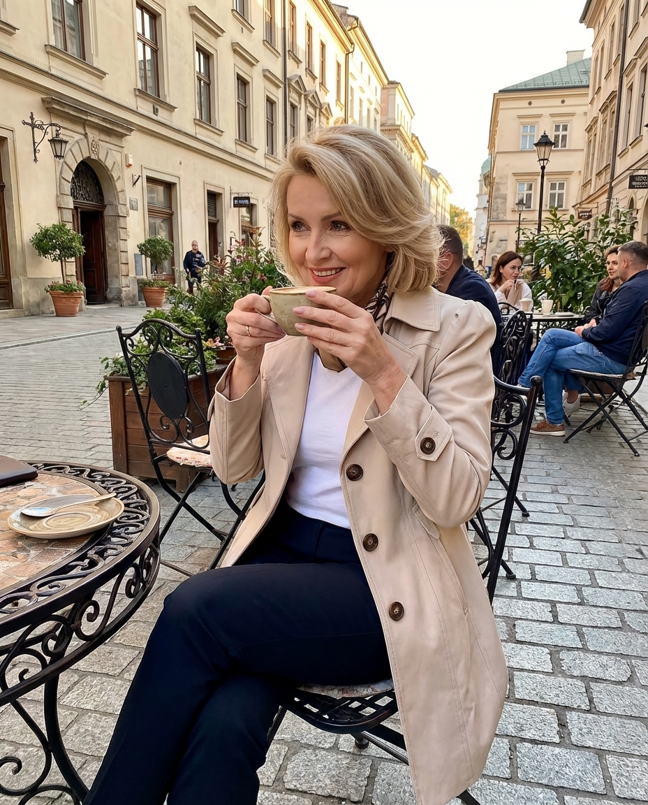 Cappotto donna vintage lungo con bottoni - Elegante e raffinato