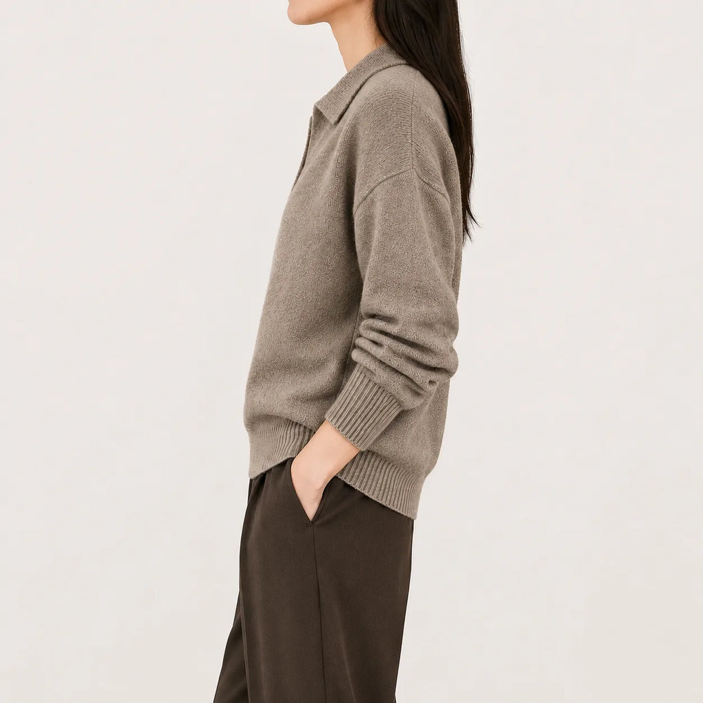 Pull pour femme à col en V et manches longues - Doux et facile à porter