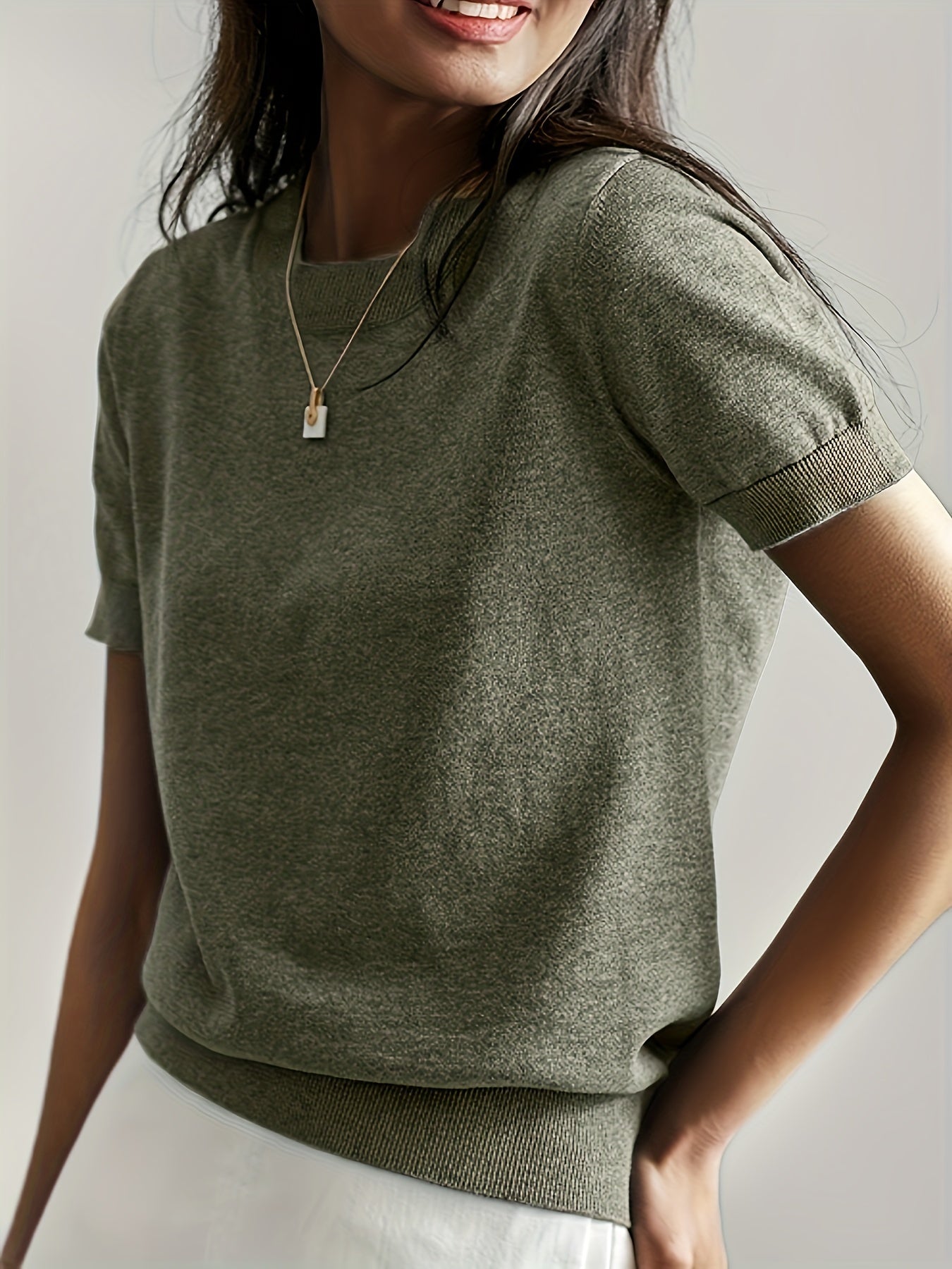 Maglione Donna Leggera Manica Corta Casual – Premium, Estiva, Confortevole