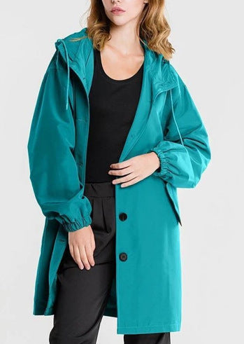 Giacca impermeabile oversize con cappuccio da donna | Perfetta per le attività all'aperto