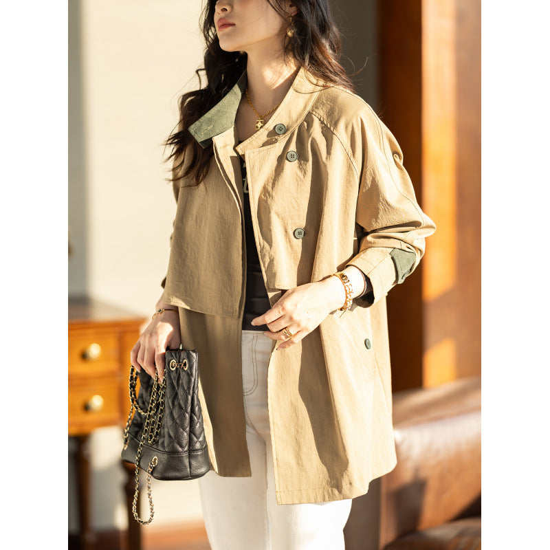 Vestido casual de mujer de longitud media: elegante estilo de oficina otoñal