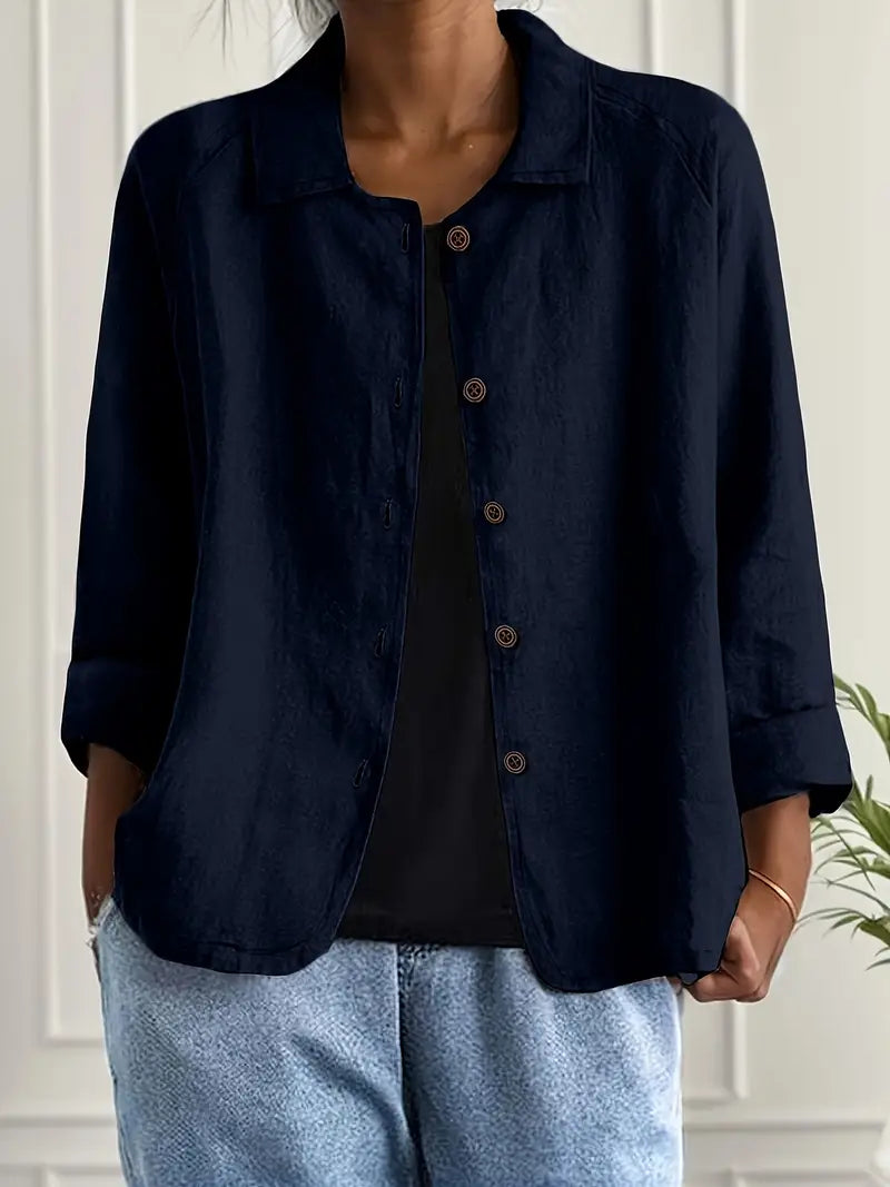 Blusa Casual Donna – Giacca Leggera Per Sovrapposizione Quotidiana