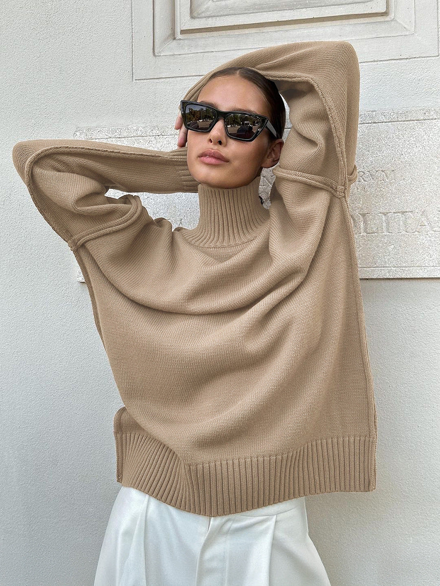 Maglione dolcevita donna spesso - Caldo e casual