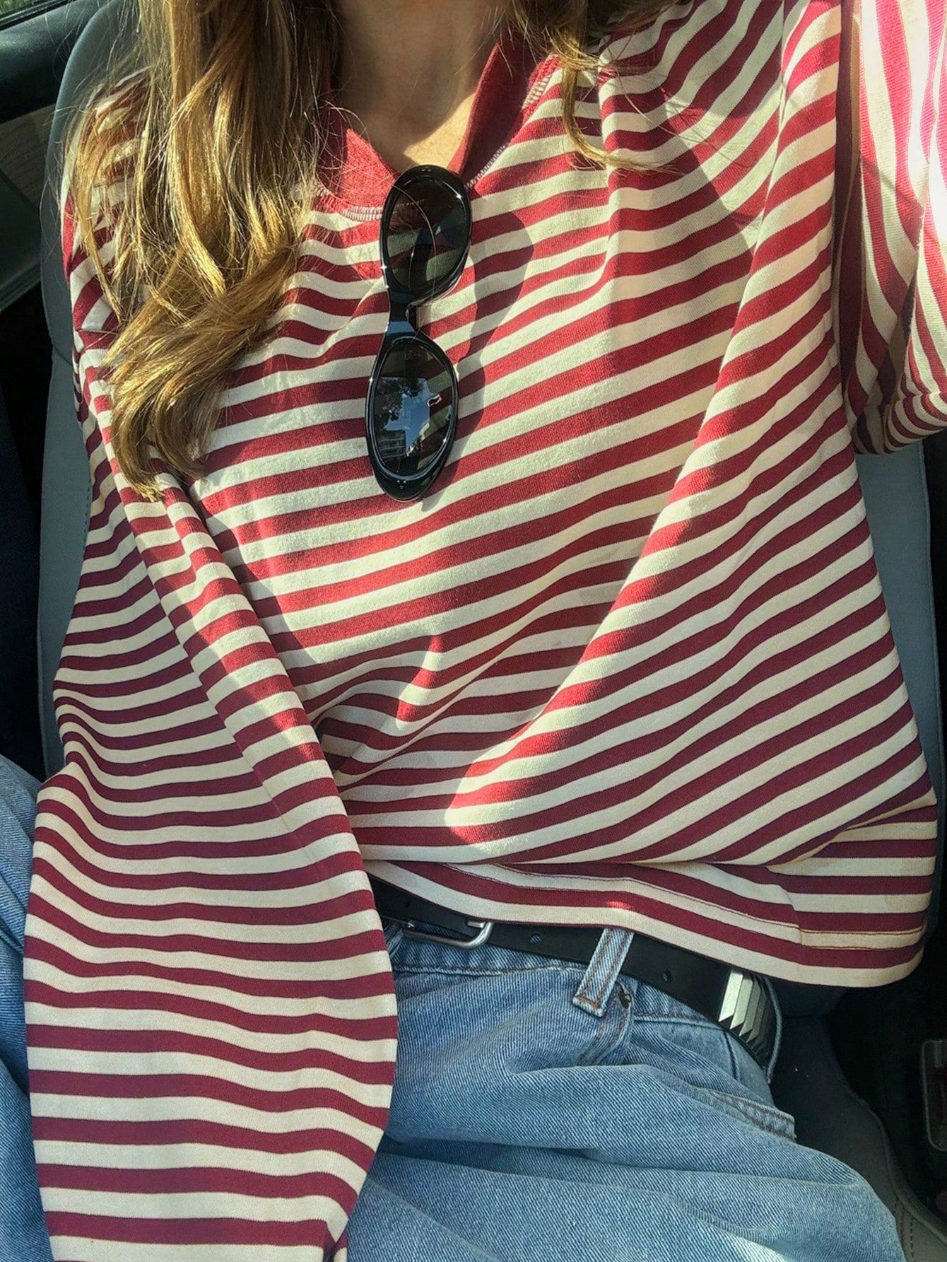 Top Donna a Righe Color Block Retrò – Stile Casual con Vestibilità Morbida