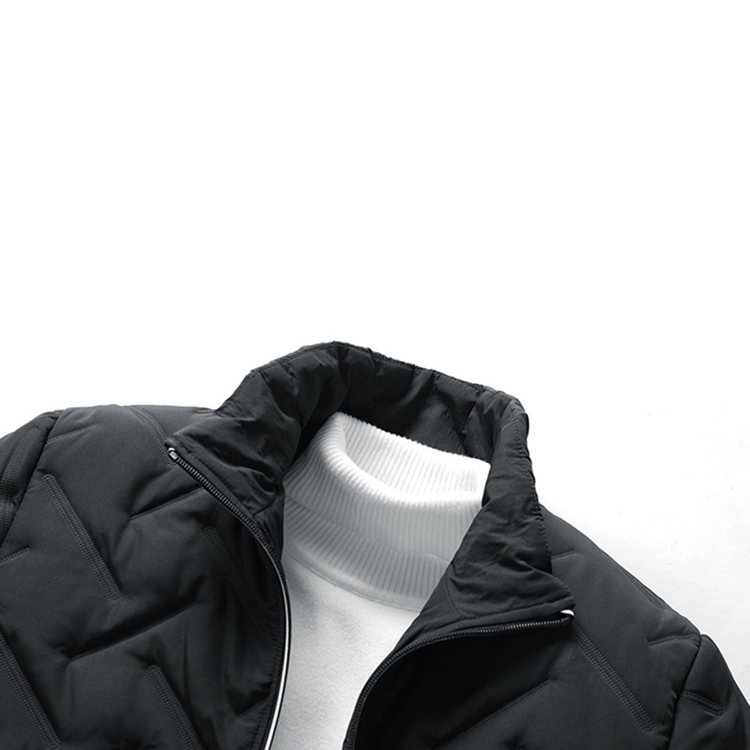 Giacca trapuntata da uomo – Cappotto invernale con collo alto