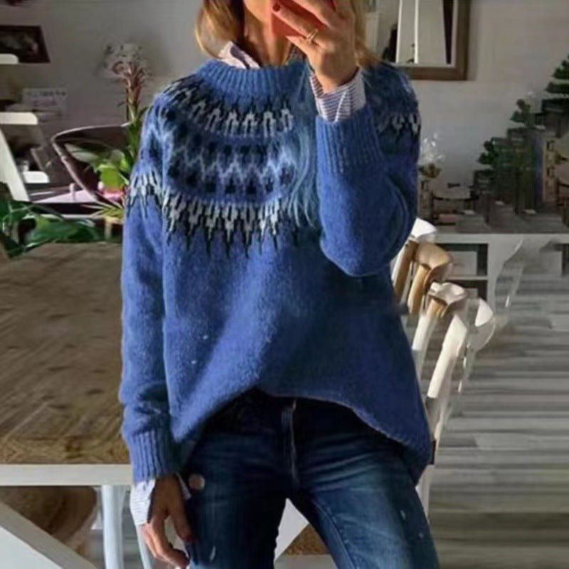 Norsk sweater til kvinder med lange ærmer - Varm og afslappet