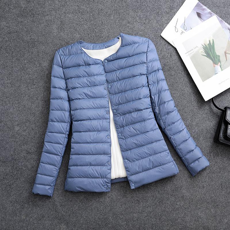 Giacca isolante leggera da donna – Indumento interno corto con scollo rotondo