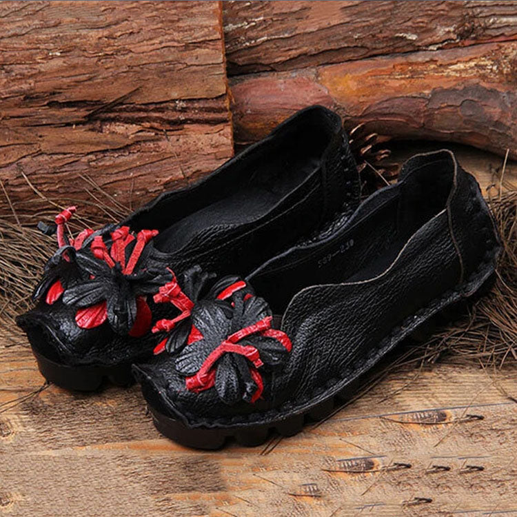 Scarpe casual glamour da donna con dettagli floreali