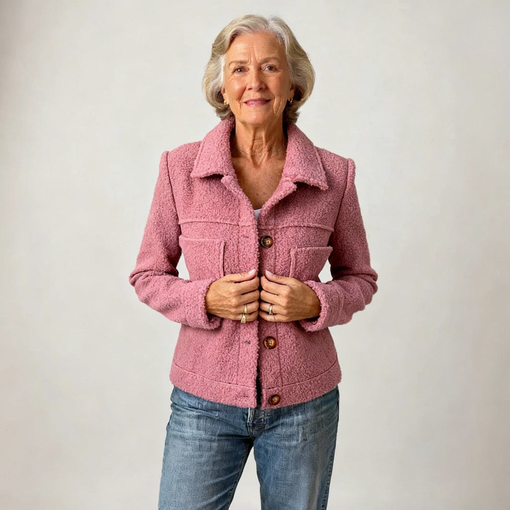 Giacca donna colorata con collo alto - Moderna e leggera