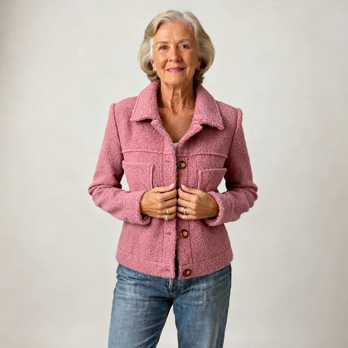Giacca donna colorata con collo alto - Moderna e leggera