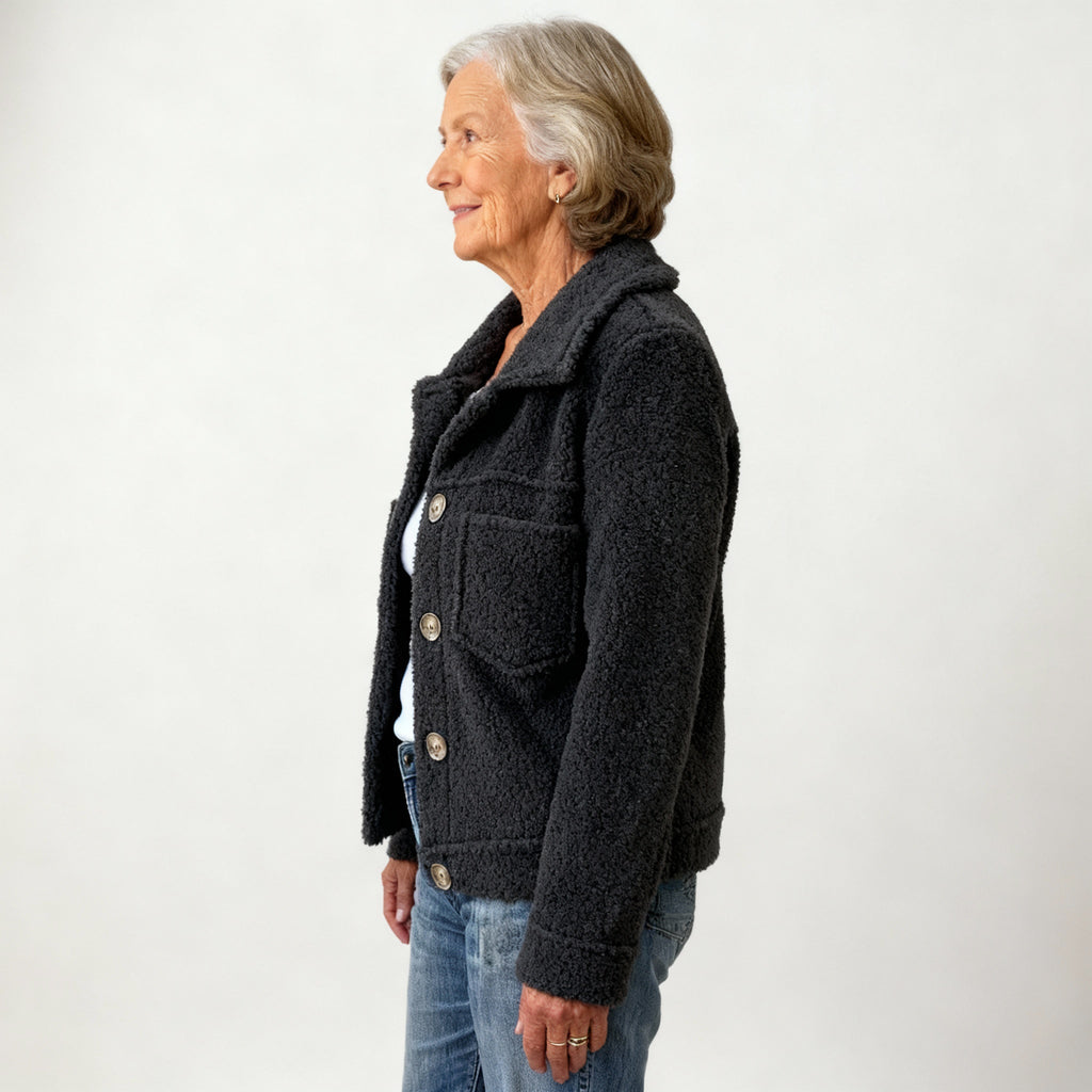 Giacca donna colorata con collo alto - Moderna e leggera