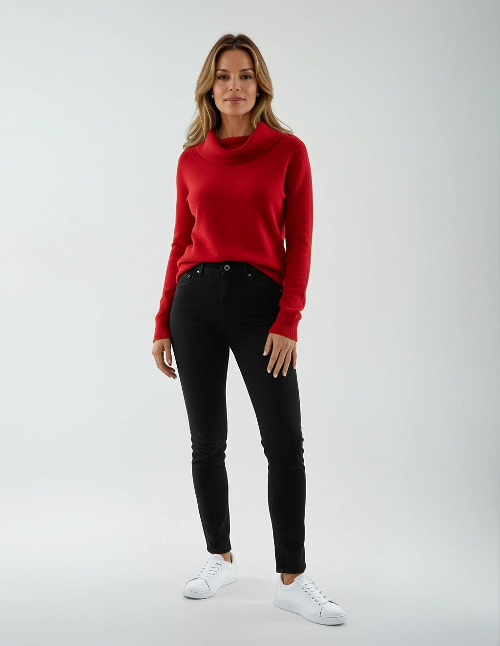 Maglione da donna in maglia ondulata – Elegante e morbido girocollo