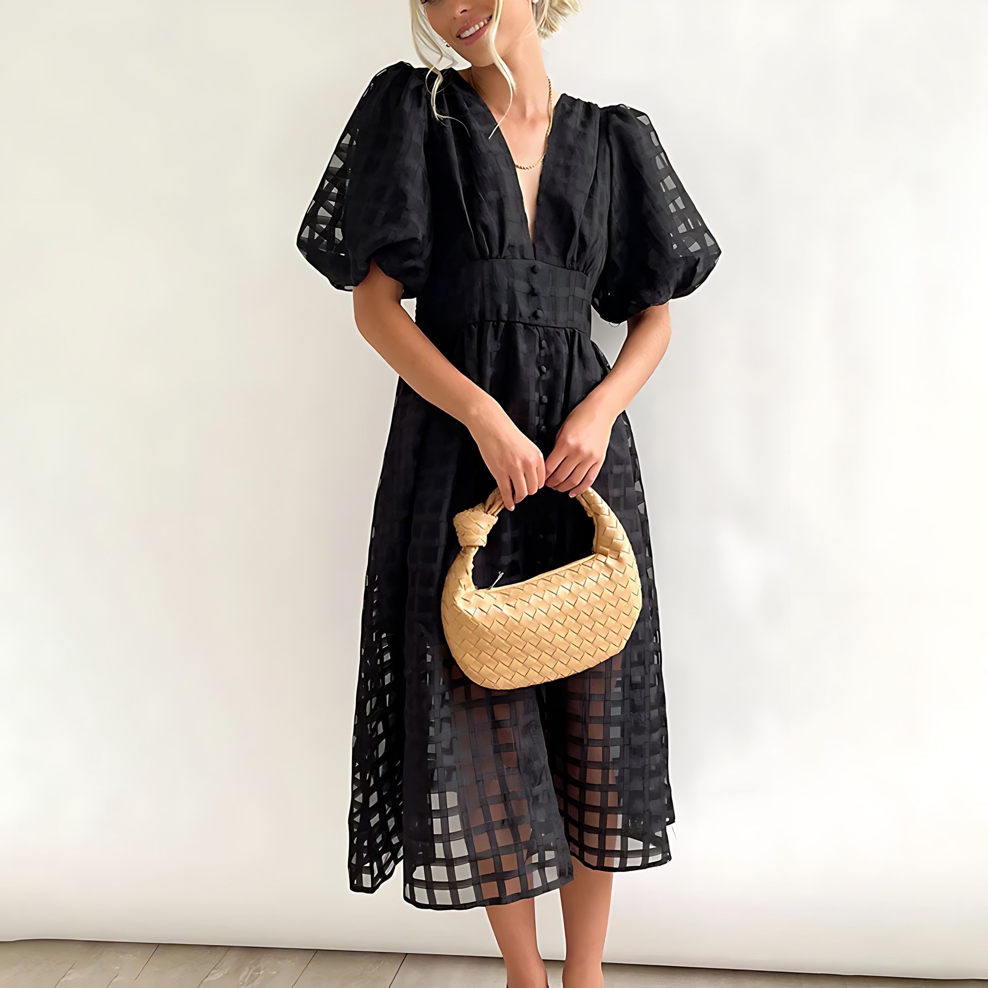Abito midi estivo da donna – Elegante e leggero