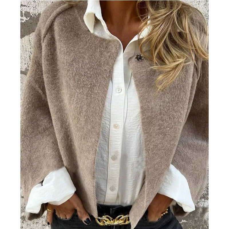 Giacca in lana premium da donna – Caldo capospalla a maniche lunghe