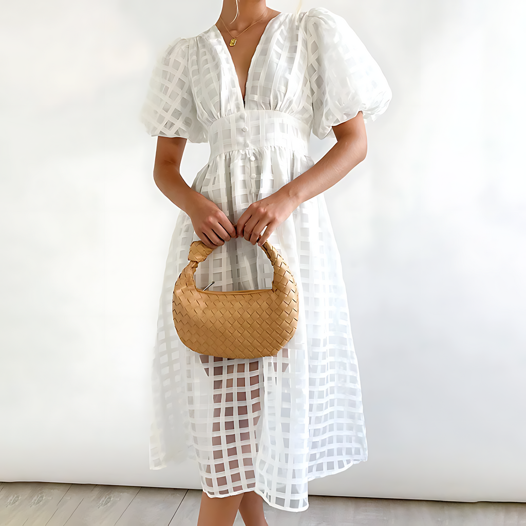 Abito midi estivo da donna – Elegante e leggero