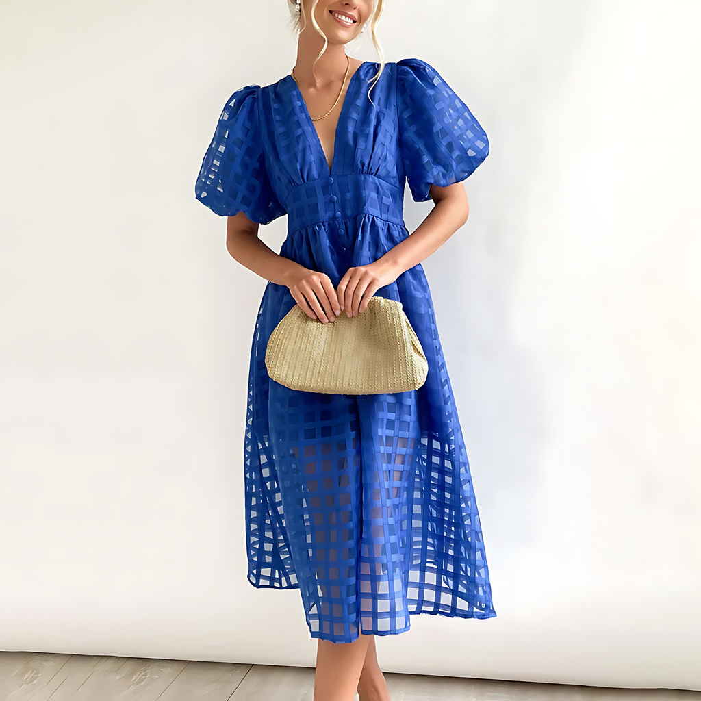 Abito midi estivo da donna – Elegante e leggero