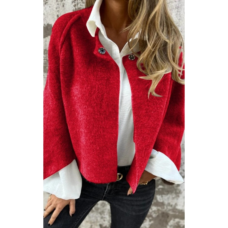 Giacca in lana premium da donna – Caldo capospalla a maniche lunghe