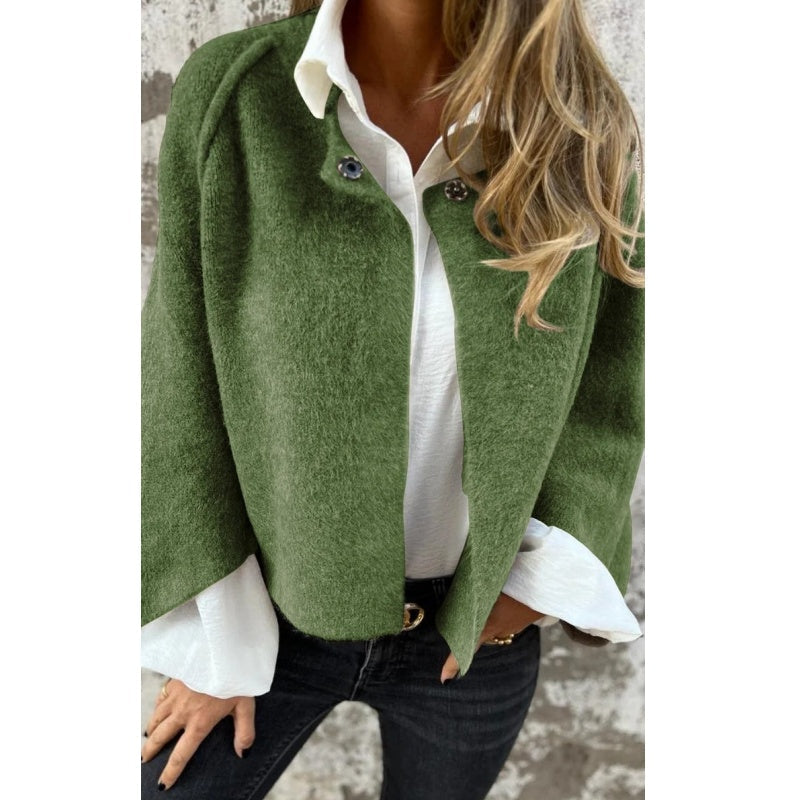 Giacca in lana premium da donna – Caldo capospalla a maniche lunghe
