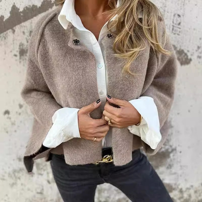 Giacca in lana premium da donna – Caldo capospalla a maniche lunghe