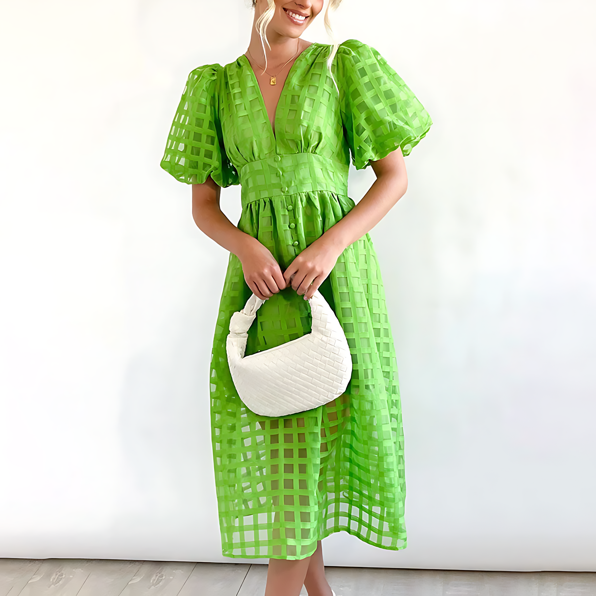 Abito midi estivo da donna – Elegante e leggero