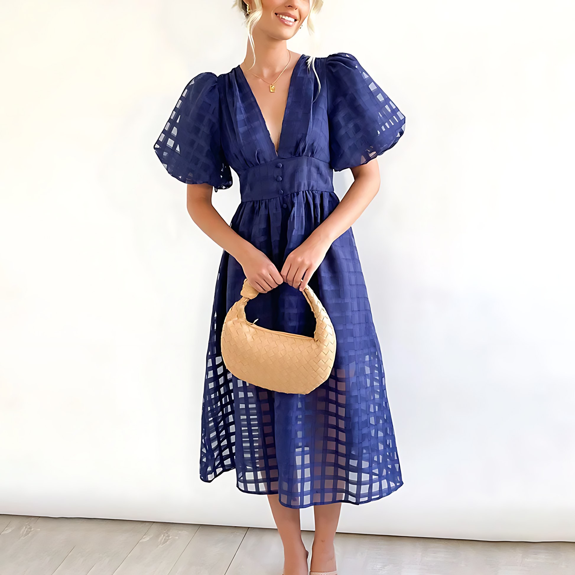 Abito midi estivo da donna – Elegante e leggero