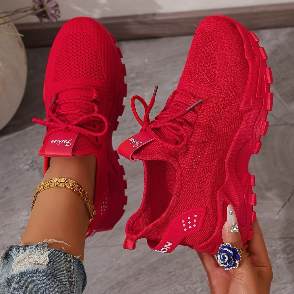 Sneakers donna comfort con supporto plantare – Scarpe da ginnastica traspiranti slip-on per camminata quotidiana