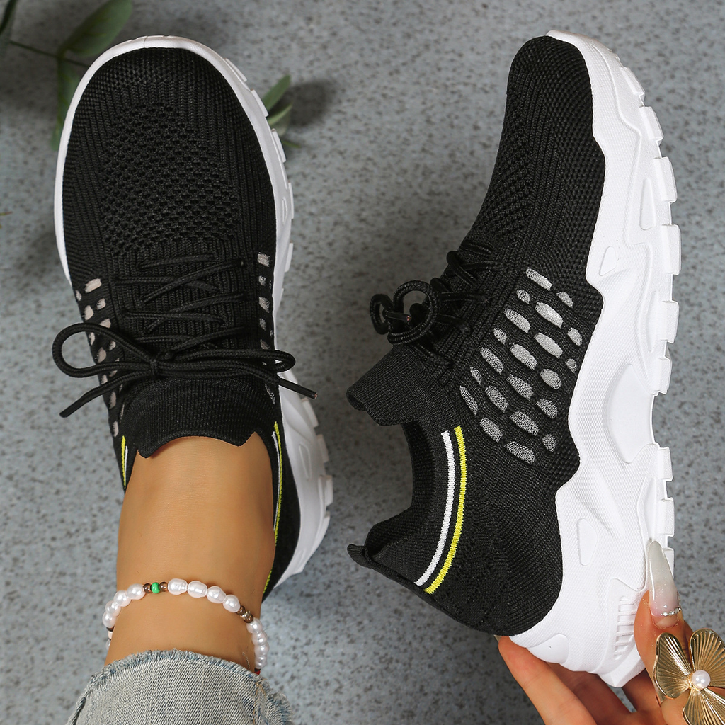 Sneakers donna comfort con supporto plantare – Scarpe da ginnastica traspiranti slip-on per camminata quotidiana