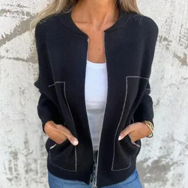 Giacca con cerniera Premium da donna - capospalla leggero e comodo