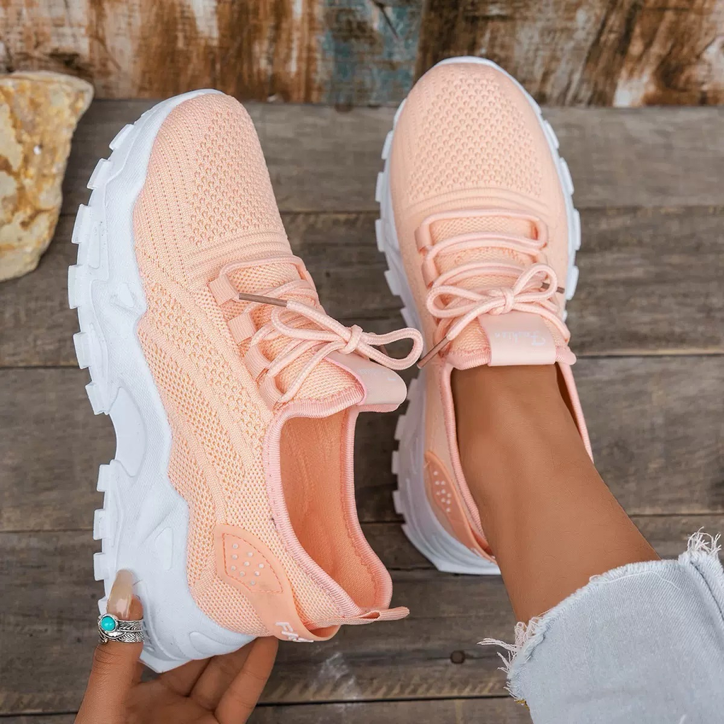 Sneakers donna comfort con supporto plantare – Scarpe da ginnastica traspiranti slip-on per camminata quotidiana