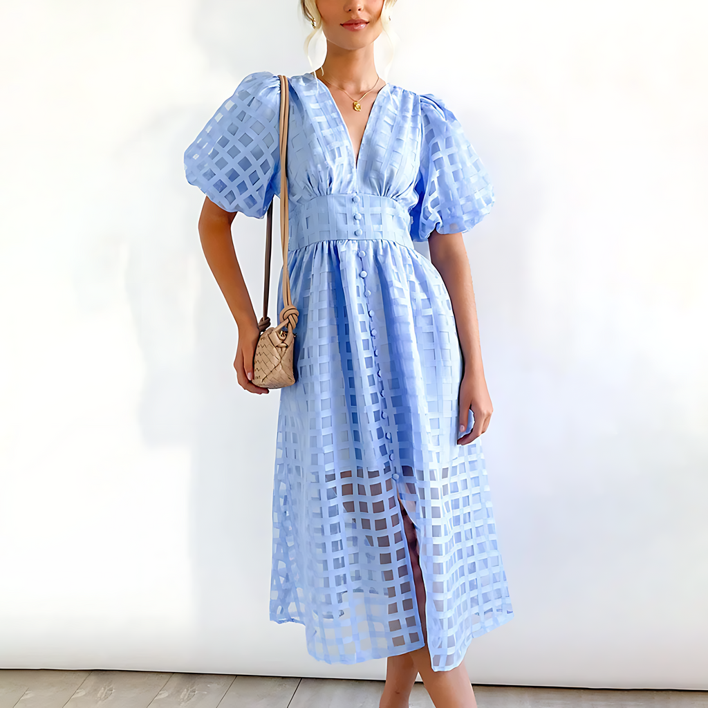 Abito midi estivo da donna – Elegante e leggero