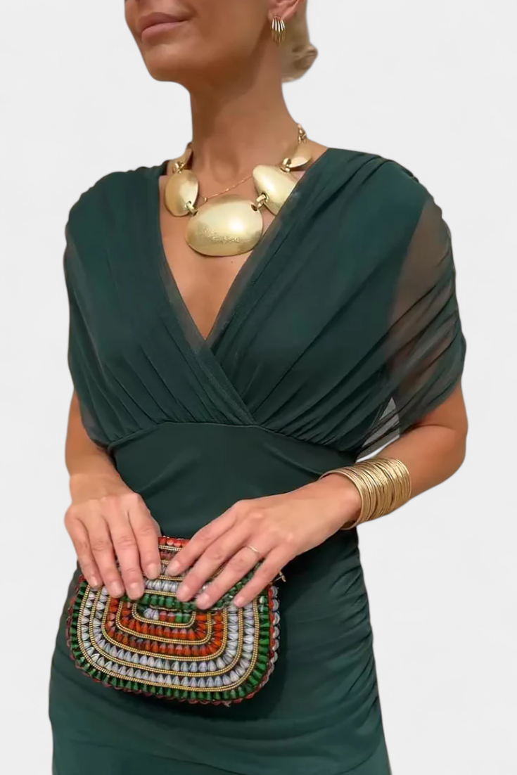 Abito elegante da donna stampato - Fluido e femminile