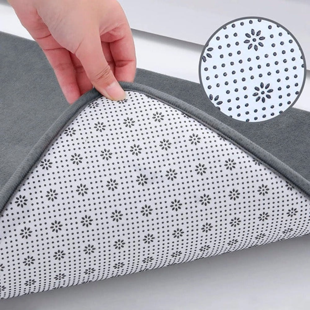 Tappetino da bagno in memory foam di lusso premium - Tappetino da bagno antiscivolo ad asciugatura rapida, morbido e confortevole per doccia e vasca da bagno