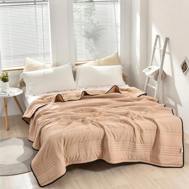 Coperta rinfrescante ipoallergenica - Leggera e lavabile in lavatrice, comfort ottimale per chi dorme al caldo, 200x150 cm