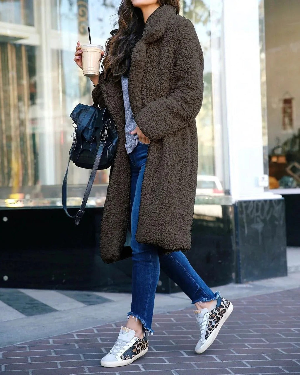 Comodo cappotto Teddy da donna - Inverno